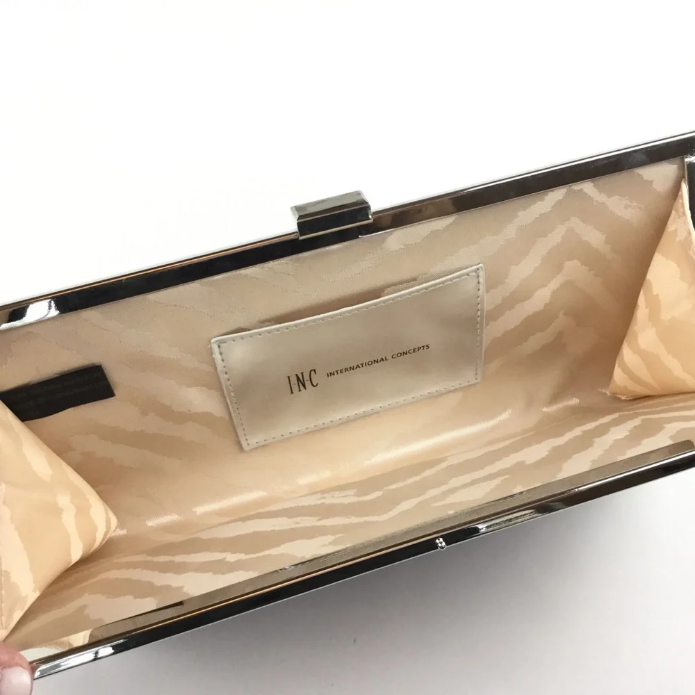 INC Metallic Mesh Clutch
